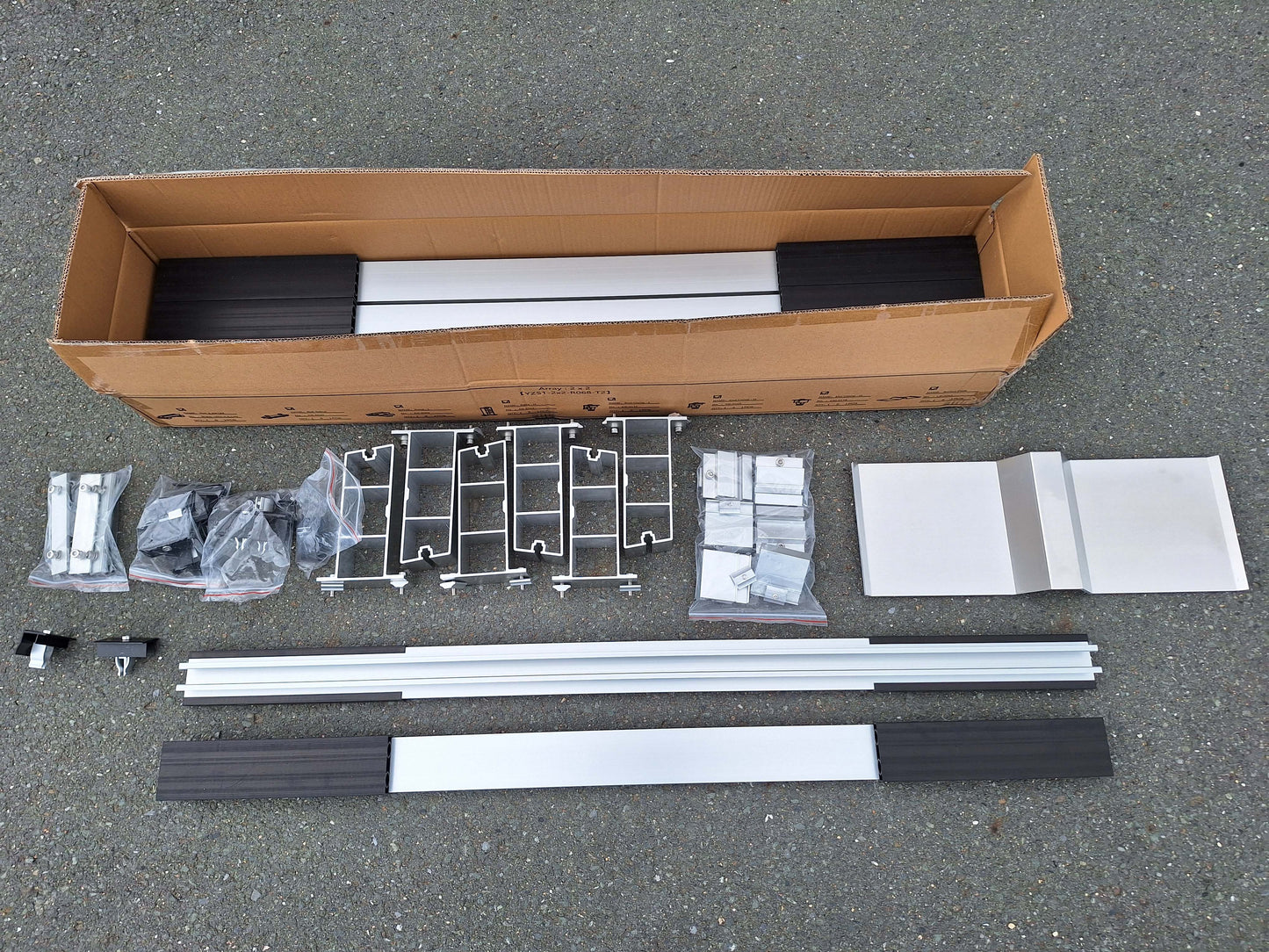 2x2-Montageset für Flachdach