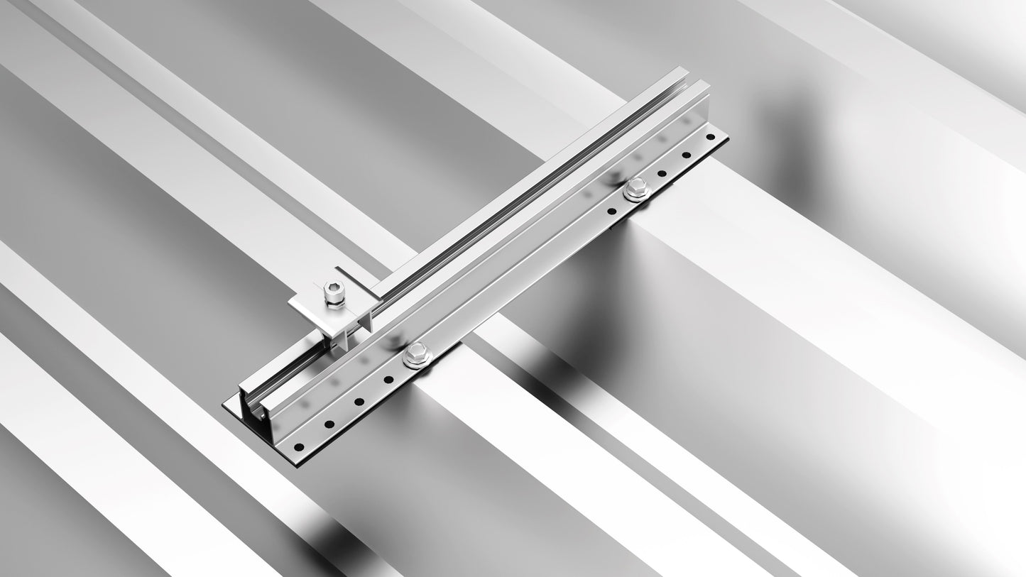 1x4-Montageset Trapezblech Kurzschiene