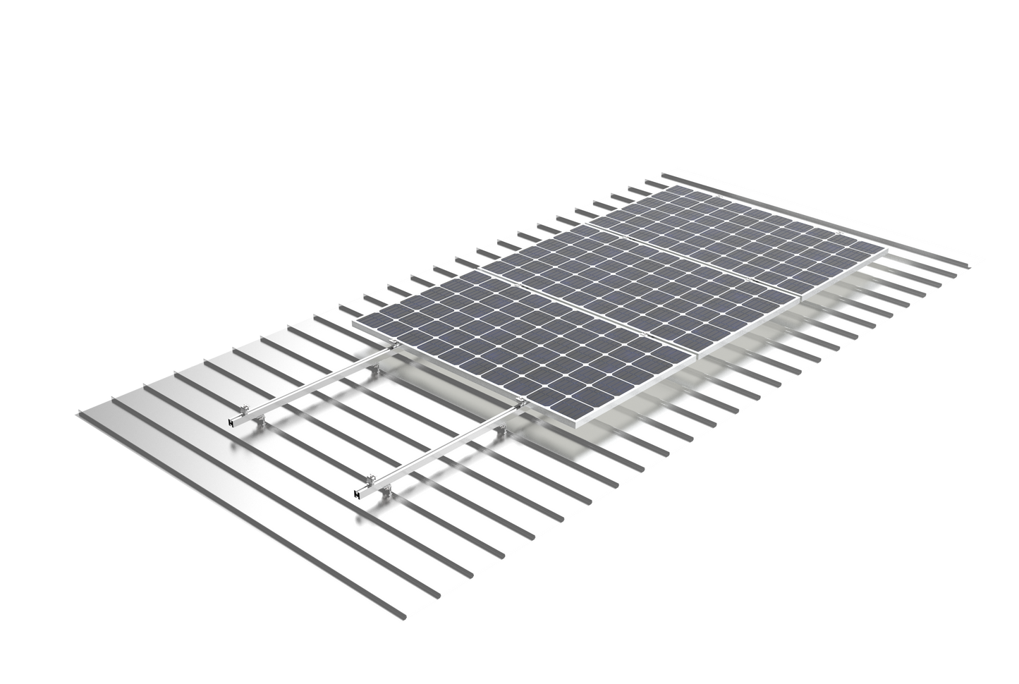 1x4-Montageset für Blechfalzdach