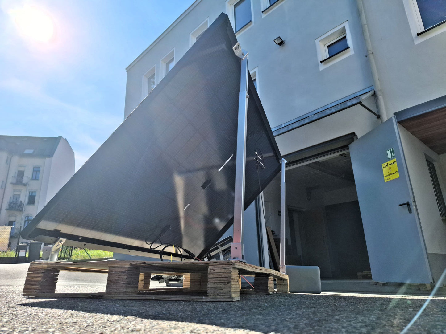 Solarmodul Aufständerung